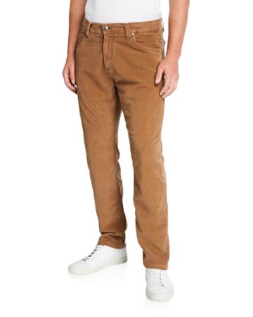 Men's Garment-dyed Moleskin Pants, Brown