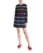 Fit-and-flare Mini Dress With Ladder