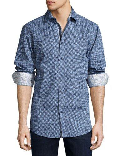 Pixelated Button-front Sport
