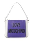 Pvc/saffiano Shoulder Bag, Purple