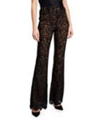 Mid-rise Straight-leg Crepe Sable Trousers W/ Crystal Tux