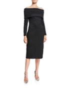 Folded Off-the-shoulder Collar