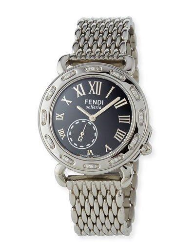 36mm Selleria Pave Diamond Bracelet Watch