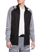 Men's X Missoni Phx Striped-knit Zip-front Jacket