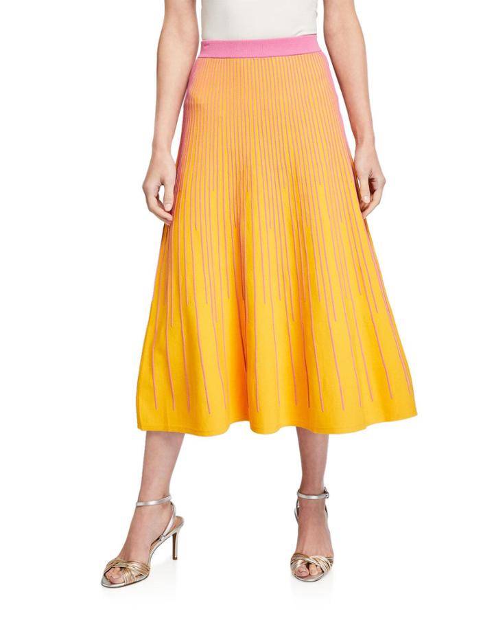 Striped Knit A-line