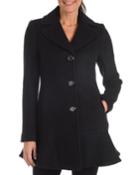 Signature Wool Peplum Pea Coat