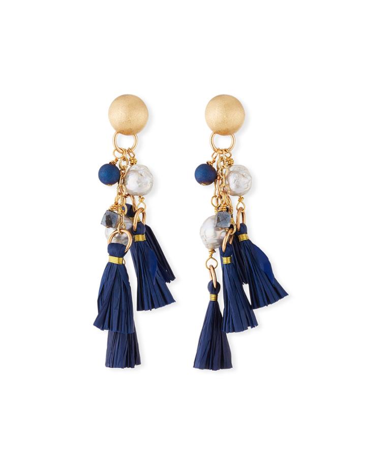 Tassel & Cluster Dangle Earrings
