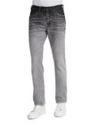 Ombre Slim-fit Denim Jeans, Gray