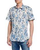 Men's Semi-fitted Short-sleeve Floral