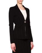 Ottoman Seamed One-button Jacket
