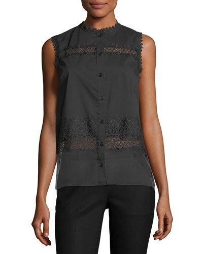Zeena Button-front Sleeveless