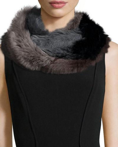 Patchwork Rabbit Fur Infinity