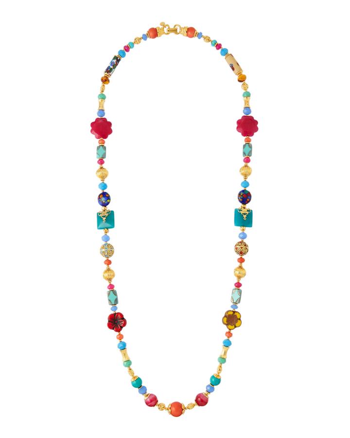 Limited Edition Long Venetian Bead Necklace