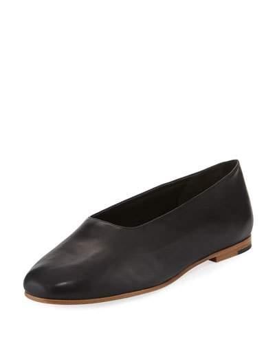 Maxwell Leather Ballerina Flat, Black
