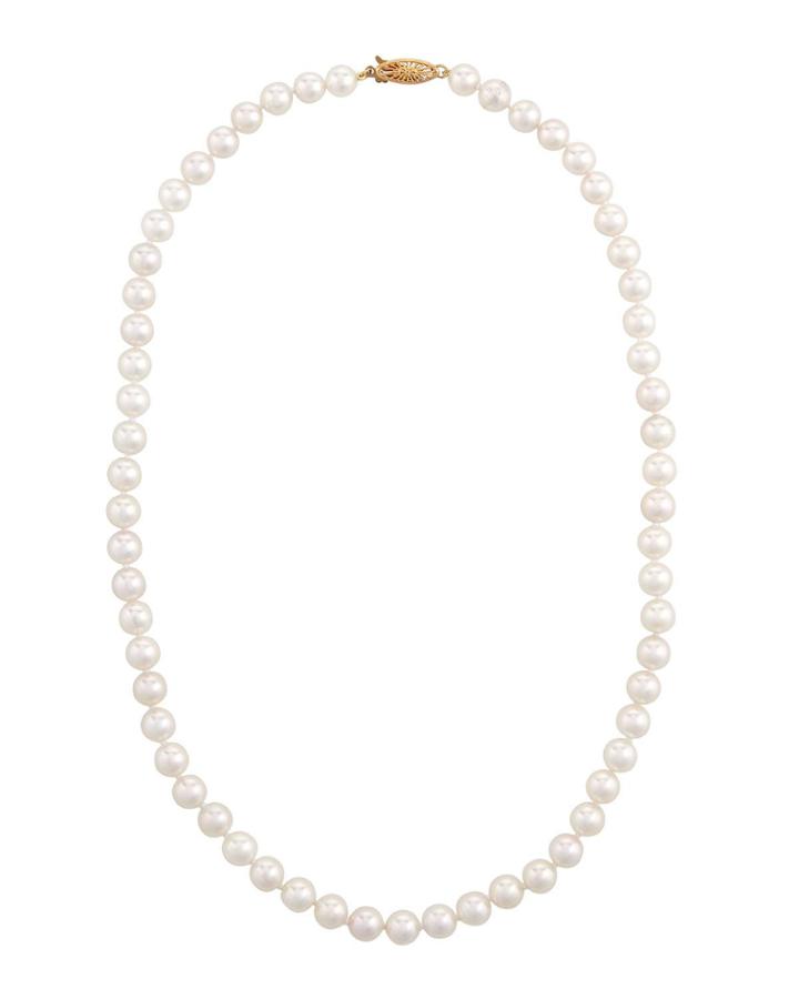 14k Akoya Pearl-strand Necklace, White
