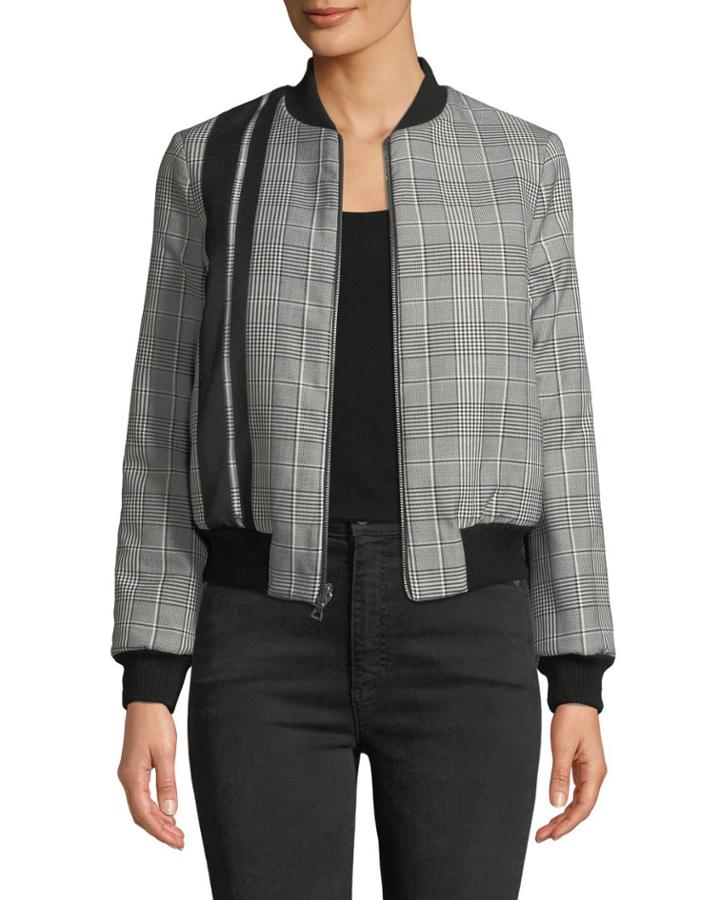 Lonnie Reversible Cropped Bomber Jacket