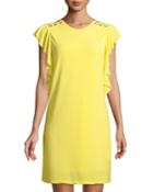 Butterfly-sleeve Lace-shoulder