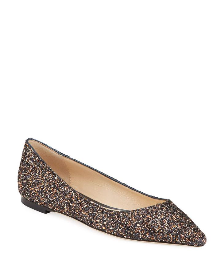 Romy Glitter Ballerina Flats