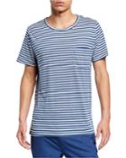 Men's Chad Casual Linen Striped T-shirt
