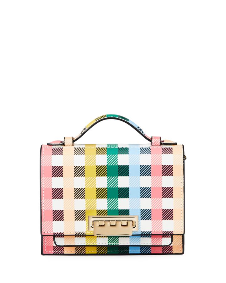 Earthette Mini Gingham-print Crossbody Bag
