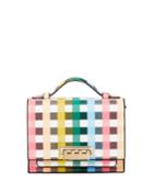 Earthette Mini Gingham-print Crossbody Bag