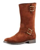 Natalie Mid Engineer Boot, Brown