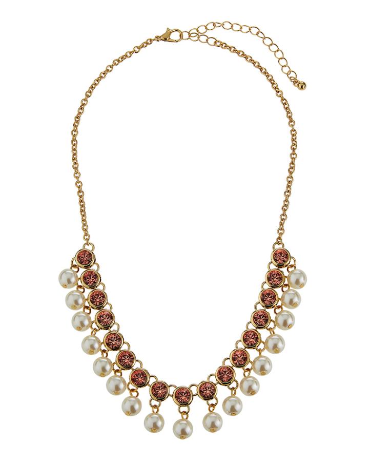 Multi-stone Pearly Shaker Necklace