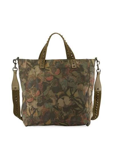 Camu Butterfly Canvas Tote Bag