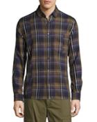 Retro Plaid Cotton Exposed-seam
