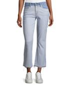 Gia Mid-rise Cropped Flared Jeans