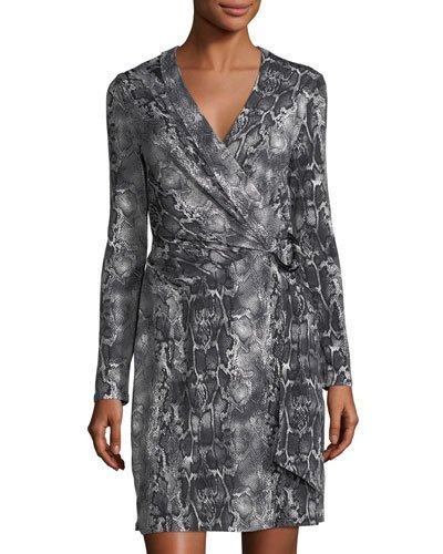 Snake Wrap Dress With Hardwa