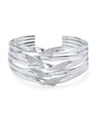 Stardust Pave 5-row Folded Ribbon Bracelet