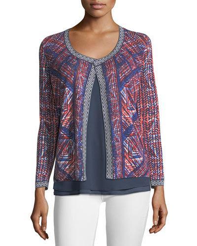 Picasso Open-front Cardigan