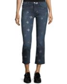 The Rollin Mid-rise Straight-leg Cropped Jeans