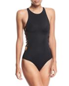 Stella High-neck Lace-up One-piece