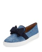 Val Denim Jacquard Bow Skate