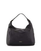 Simplicity Leather Hobo Bag, Onyx