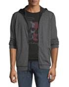 Men's Double-knit Zip-front Hoodie