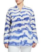Plus Size Desra Watercolor Waves