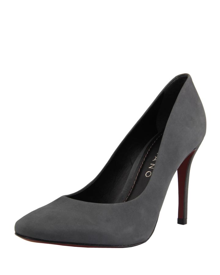 Sheila Nubuck High Pumps, Gray