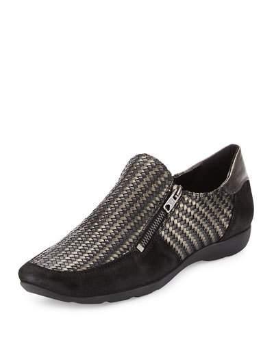 Ganice Woven Comfort Flat, Black