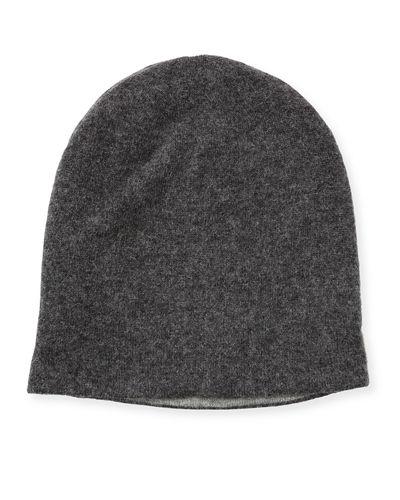 Reversible Soft Knit Beanie Hat