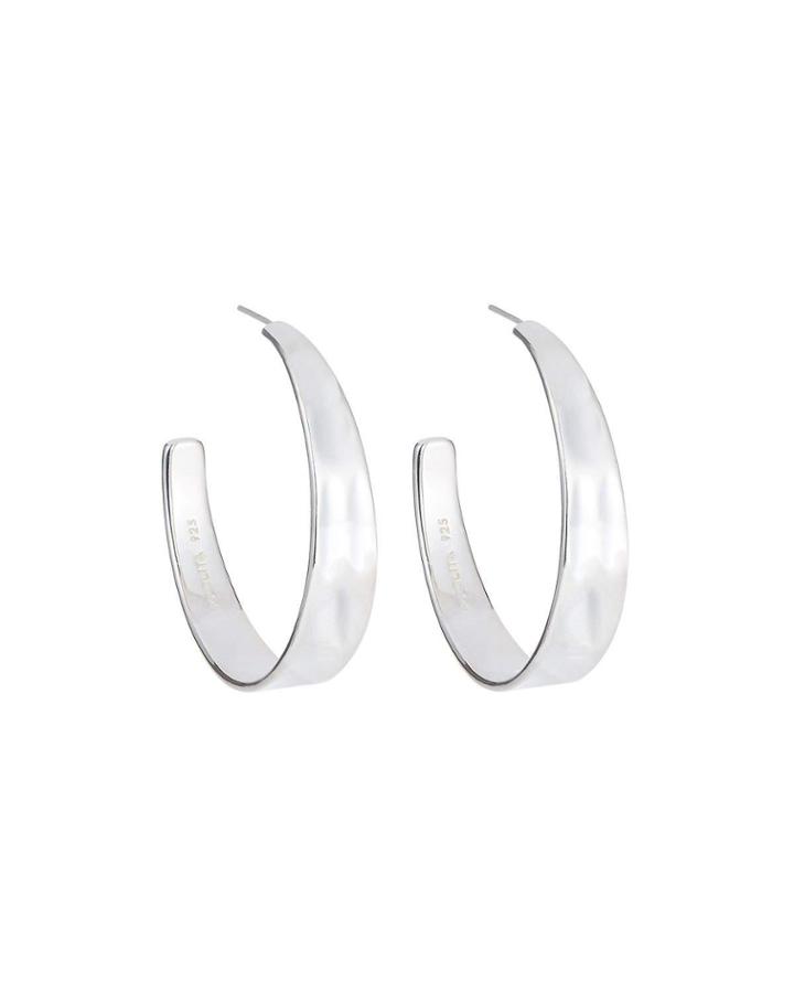 Senso Large Tapered Hoop Earrings