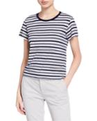 Mia Striped Short-sleeve Tee