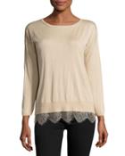 Lace-trimmed Sweater,