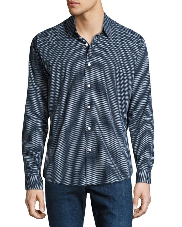 Men's Slim-fit Regular-finish Floral Print