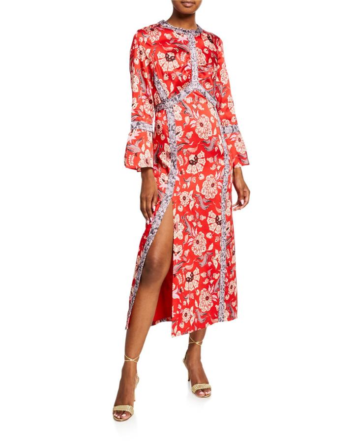 Smyth Floral-print Empire Dress