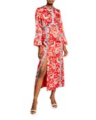 Smyth Floral-print Empire Dress