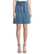 Tranquil Pleated Belted Denim