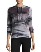 Back-surplice Tie-dye Hoodie